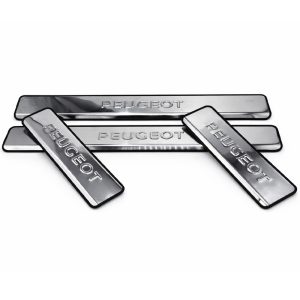 پارکابی استیل پژو چهار تکه ضد خش با حک PEUGEOT